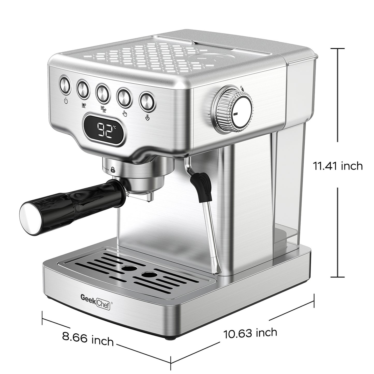 Espresso Machine With Milk Frother For Latte, Cappuccino, Macchiato