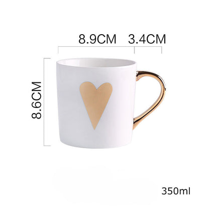 Ceramic Painted Gold Mug