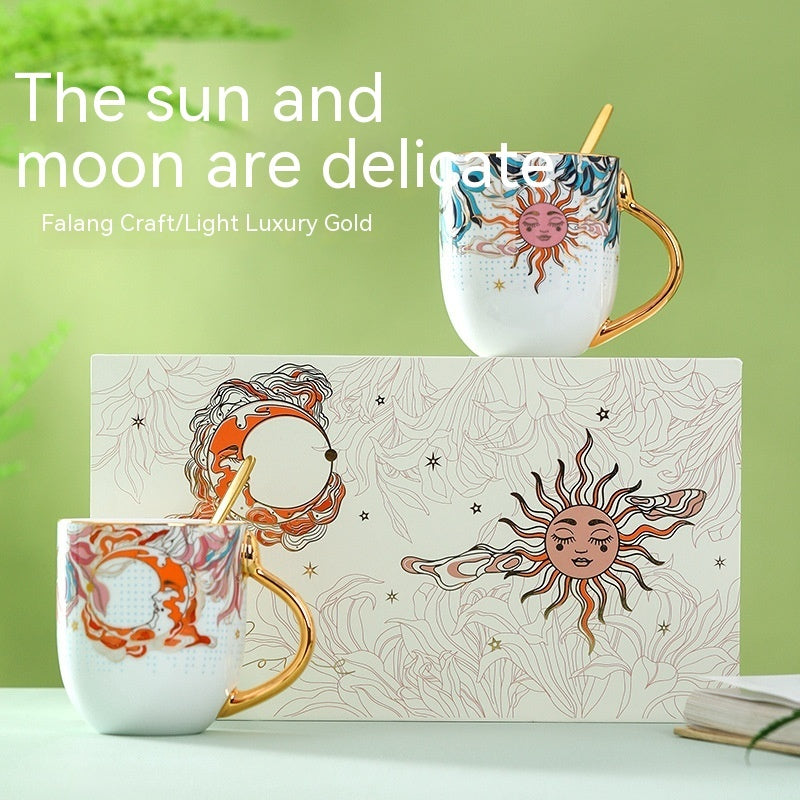 Creative Sun Moon Couple's Mugs