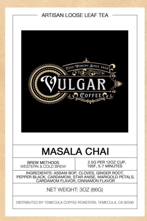 KAMA SUTRA CHAI - Vulgar Coffee LLC