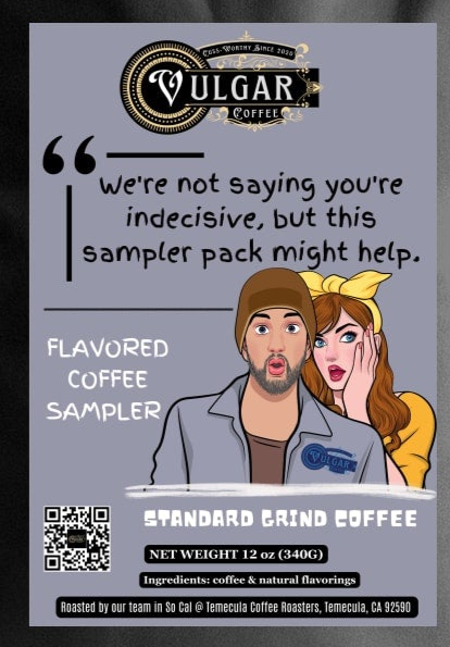 Flavored Coffees Sample Pack - Vulgar Coffee LLC